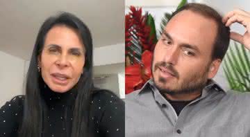 Carlos Bolsonaro usou a imagem de Thammy em sua conta no Twitter - Instagram