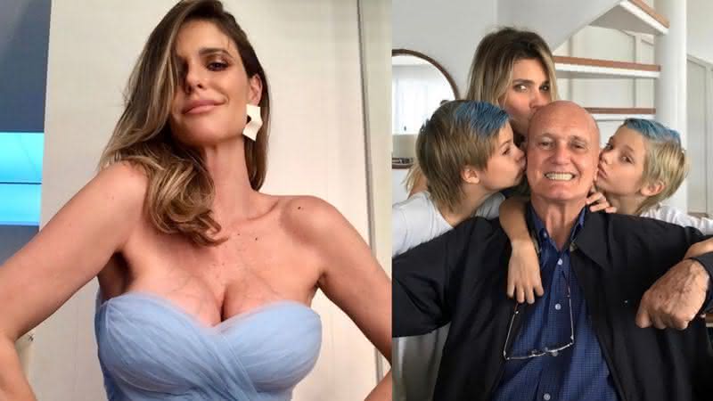 Em seu Instagram, Fernanda Lima compartilhou diversos cliques ao lado do pai e revelou que o patriarca está com Covid-19 - Instagram