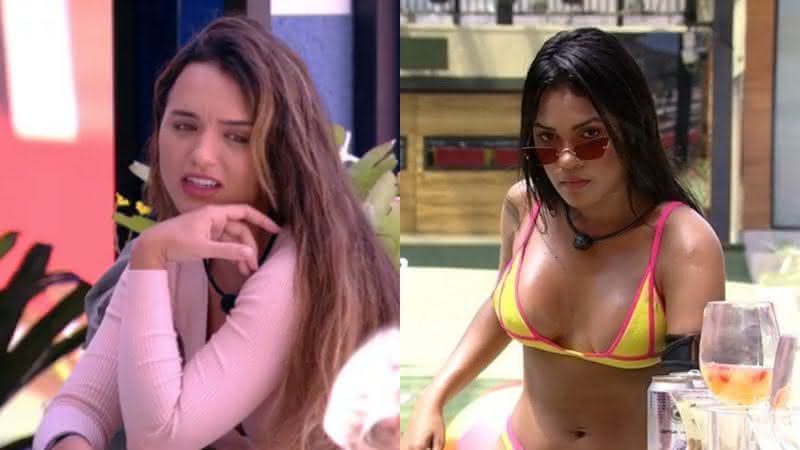 Na hidromassagem, Rafa conversou com Thelma e Marcela sobre a conduta de Flay no jogo - Globo