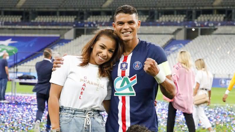 Nos Stories do Instagram, a esposa do jogador desabafou após a derrota do PSG contra o Bayern de Munique - Instagram