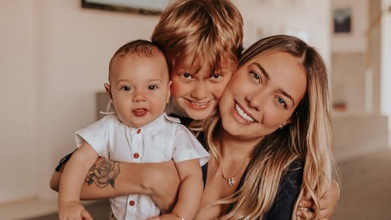 Carol Dantas faz registro inusitado e muito fofo dos filhos - Instagram