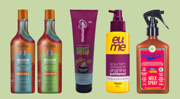 Tônico, máscara capilar, shampoo e outros produtos para um cabelo longo e saudável - Reprodução/Amazon