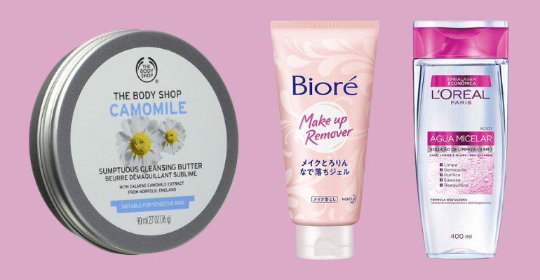 Água micelar, creme de limpeza, lenço demaquilante e outros produtos que precisam fazer parte da sua rotina de beleza - Reprodução/Amazon