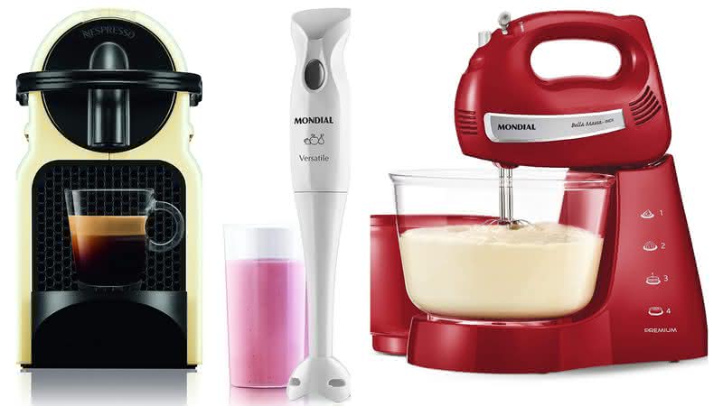 Cafeteira, forno elétrico, liquidificador e outros itens para renovar a sua cozinha - Reprodução/Amazon