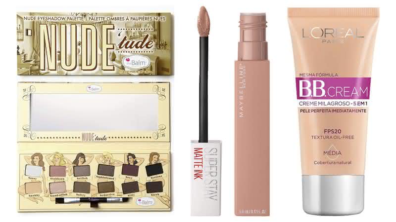 BB cream, lip tint, sombras nude e muito mais, selecionamos 12 produtos que vão garantir um look natural - Reprodução/Amazon