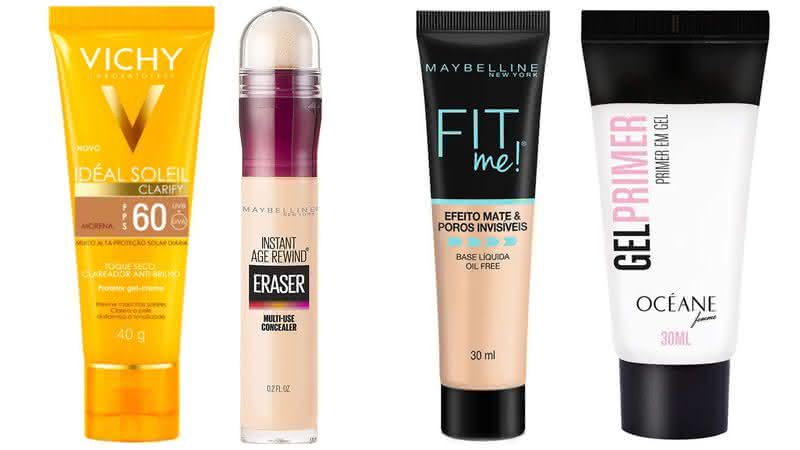 BB cream, primer, base e muitos outros produtos que vão garantir uma pele perfeita - Reprodução/Amazon