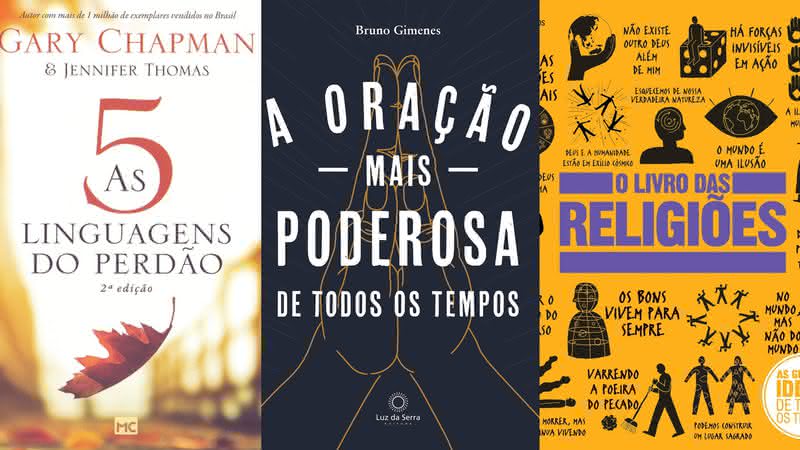 Para comemorar o Dia Mundial da Religião, separamos dicas de obras literárias de diferentes segmentos, repletas de lições sobre respeito, amor e esperança - Reprodução/Amazon