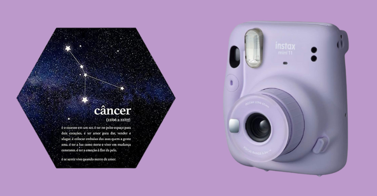 Câmera instantânea, luminária, porta-retrato e outros itens que vão conquistar os cancerianos - Reprodução/Amazon