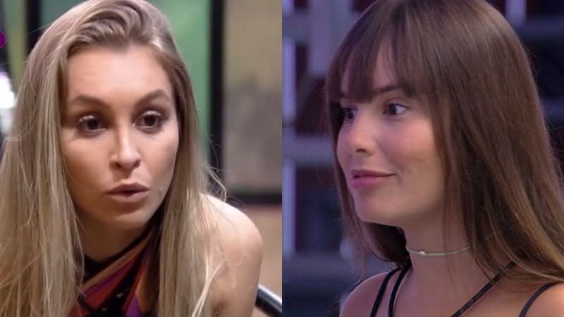 Thaís e Carla discutem sobre tentativa de Caio de imunizar dentista e não Arthur - Reprodução/ Globo