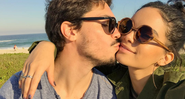 Caroline Macedo e o noivo Rafael Eboli durante uma das viagens do casal. - Instagram