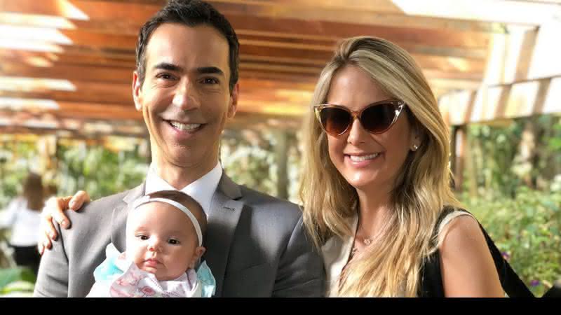 Ticiane Pinheiro, Cesar Tralli e Manuella - Instagram