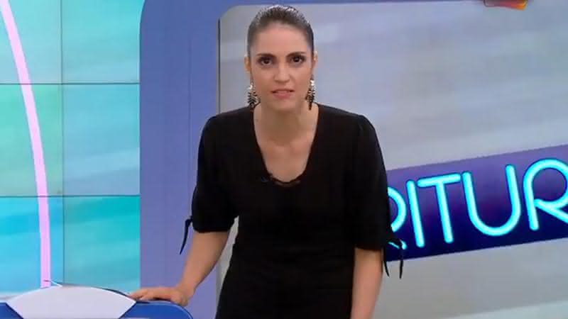 Chris Flores fez desabafo durante o 'Triturando' - Reprodução/SBT