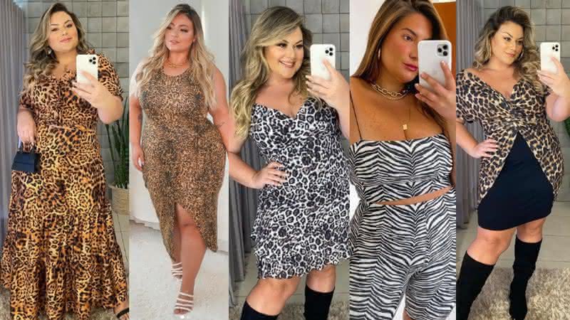 Confira algumas dicas para apostar na tendência do animal print sem medo - Instagram/ @alinezattar/ @amandacaf/@bemfarofeira