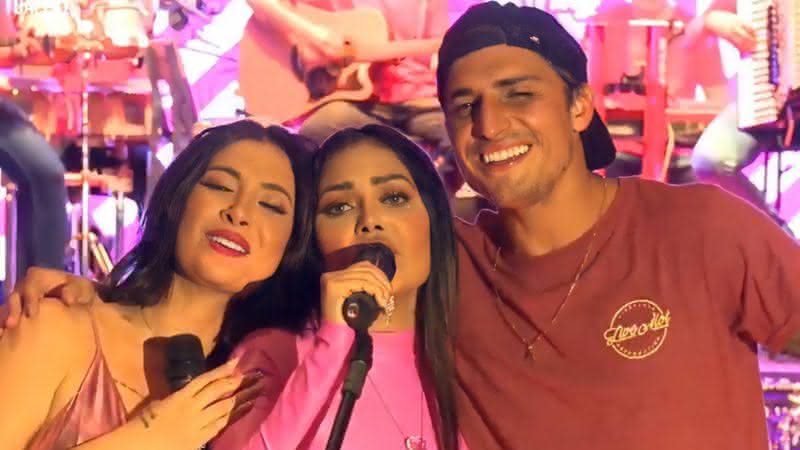 Flay, Bia e Prior se reencontraram na live da cantora - Twitter