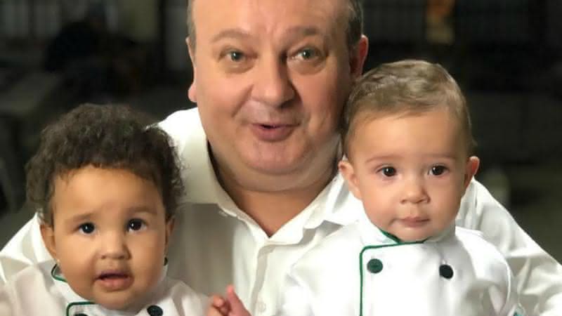 Erick Jacquin explodiu o fofurômetro com o clique dos pequenos - Instagram