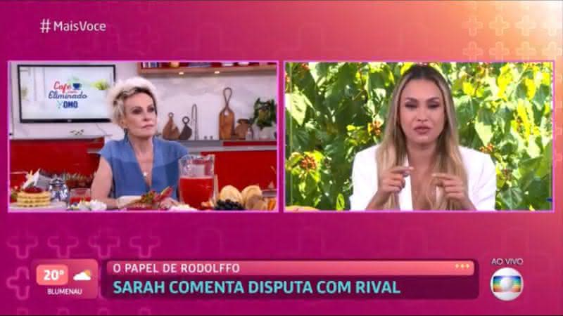 BBB21: No 'Mais Você', Sarah fala sobre decepção de receber votos de Caio e Rodolffo - Twitter