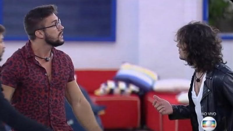 BBB21: Ao vivo, Arthur e Fiuk ameaçam "sair na mão" - Twitter