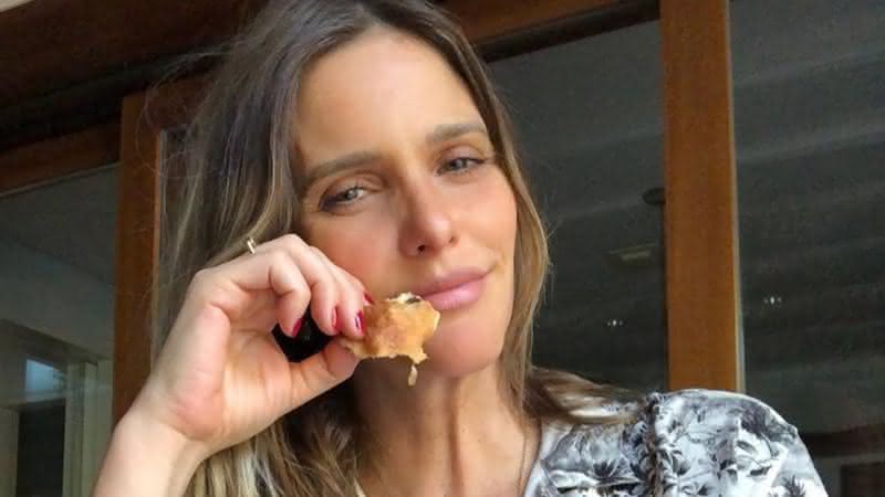 Fernanda Lima surge com blusa decotada e brinca com tamanho do peito - Instagram