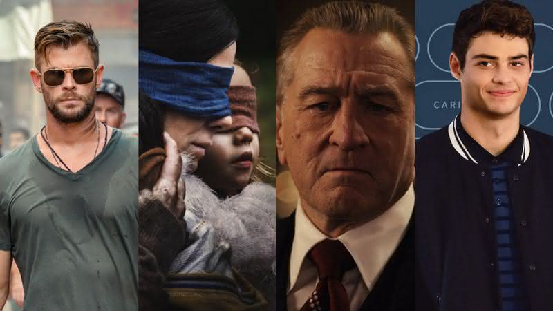 "Resgate", "Bird Box", "O Irlandês" e "O date perfeito"  estão entre as produções originais mais vistas da plataforma - Divulgação/ Netflix