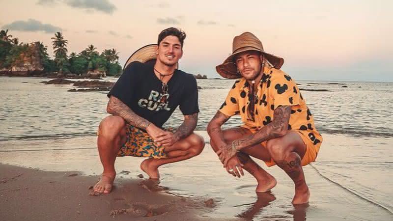 Gabriel Medina posa ao lado de Neymar e encanta - Instagram