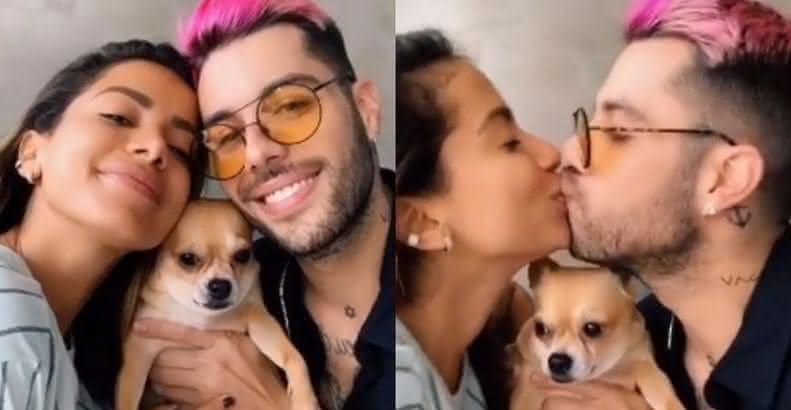 Anitta e Gui Araújo surgem juntos rodeados de cachorrinhos - Instagram