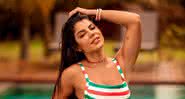 De biquíni, Hariany Almeida ostenta bumbum empinado e barriga sarada em banho de piscina - Instagram