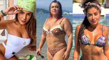 Preta Gil, Aline Riscado e Hariany Almeida são algumas das famosas que não escondem suas estrias - Reprodução/ Instagram