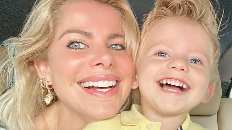 Karina Bacchi posa ao lado do filho, Enrico, e encanta - Instagram