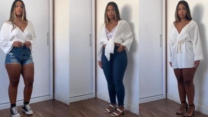 A influencer Ana Flávia mostrou 4 formas de usar o novo queridinho e arrasou nas composições - Reprodução/ Record