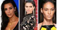 Kim Kardashian, Kendall Jenner e Joan Smalls - Fotos Reprodução Pinterest