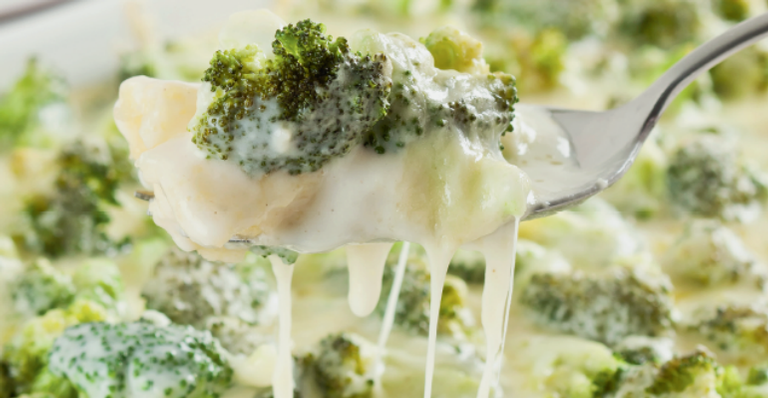 Polenta gratinada com brócolis e queijo - ORMUZD ALVES