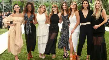 Bruna Marquezine, Pathy de Jesus, Giovanna Ewbank, Mariana Ximenes, Camila Queiroz, Sabrina Sato, Fernanda Motta e Mariana Weickert juntas em evento de moda - Brazil News