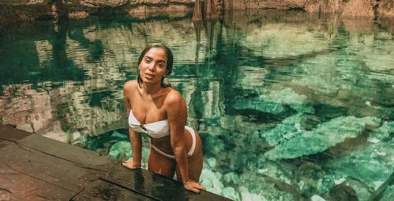 Anitta usa biquínis tendência em Cancún - Reprodução: Instagram