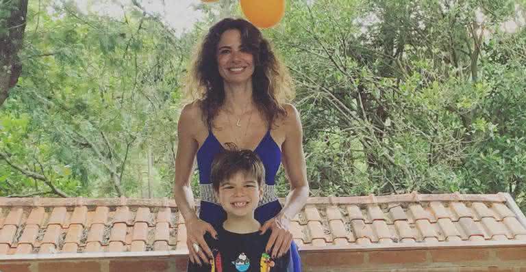 Luciana Gimenez com o filho Lorenzo - Reprodução: Instagram