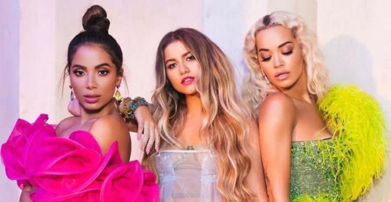 Anitta, Sofía Reyes e Rita Ora - Reprodução/Instagram