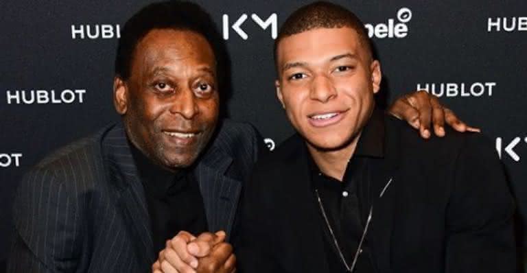 Pelé e Kylian Mbappé - Reprodução/ Instagram 