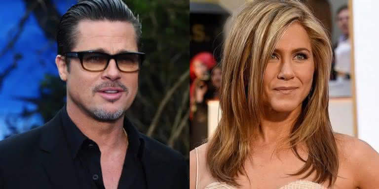 Brad Pitt e Jennifer Aniston - Reprodução/ GETTY IMAGES