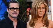 Brad Pitt e Jennifer Aniston - Reprodução/ GETTY IMAGES