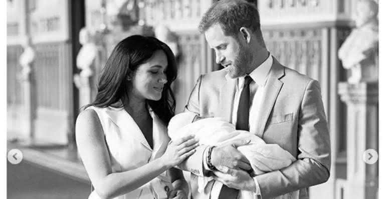 Meghan Markle, bebê real e Príncipe Harry - Reprodução/Instagram