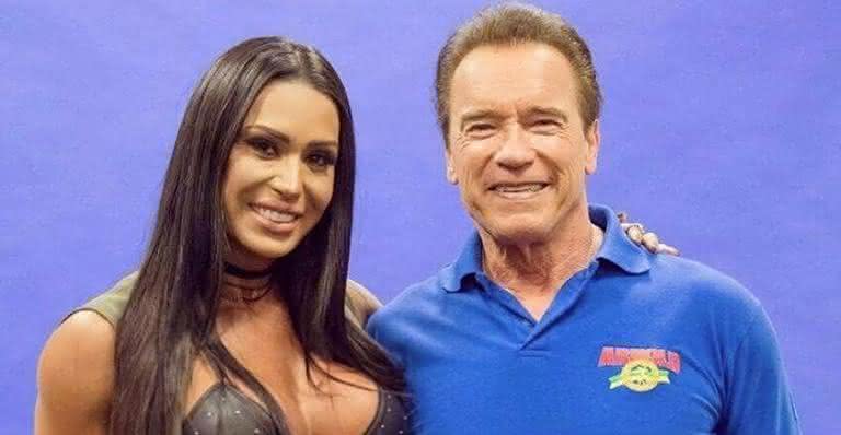 Gracyanne Barbosa e Arnold Schwarzenegger - Reprodução/Instagram