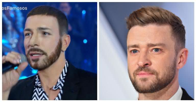 Di Ferrero e Justin Timberlake - Reprodução/ TV Globo