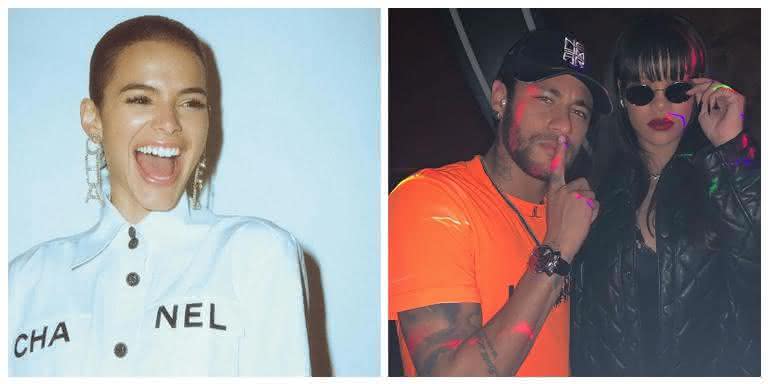 Bruna Marquezine, Neymar Jr. e Rihanna - Reprodução/Instagram