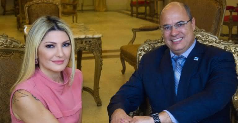 Antonia Fontenelle e Wilson Witzel - Reprodução/Instagram