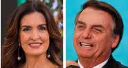 Fátima Bernardes e Jair Bolsonaro - Reprodução/ Instagram