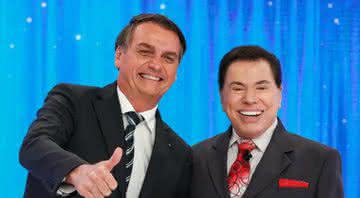 Bolsonaro e Silvio Santos - Reprodução/ SBT