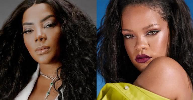 Ludmilla e Rihanna - Reprodução/Instagram