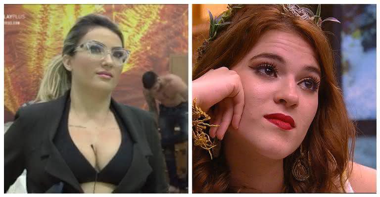 Thayse Teixeira de 'A Fazenda 11' e ex-BBB Ana Clara - Reprodução/ Record TV/ TV Globo