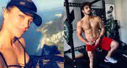 Caio Castro e Grazi Massafera surgem fazendo academia juntos em São Paulo - Instagram