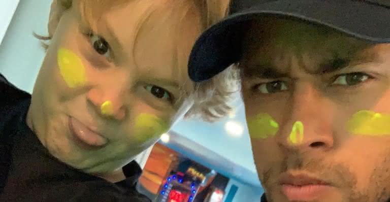 Neymar Jr. sente saudades do filho e relembra clique ao lado de Davi Lucca: - Reprodução/ Instagram