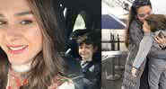 Fernanda Machado preocupa internautas ao aparecer de máscara ao lado de filho - Instagram